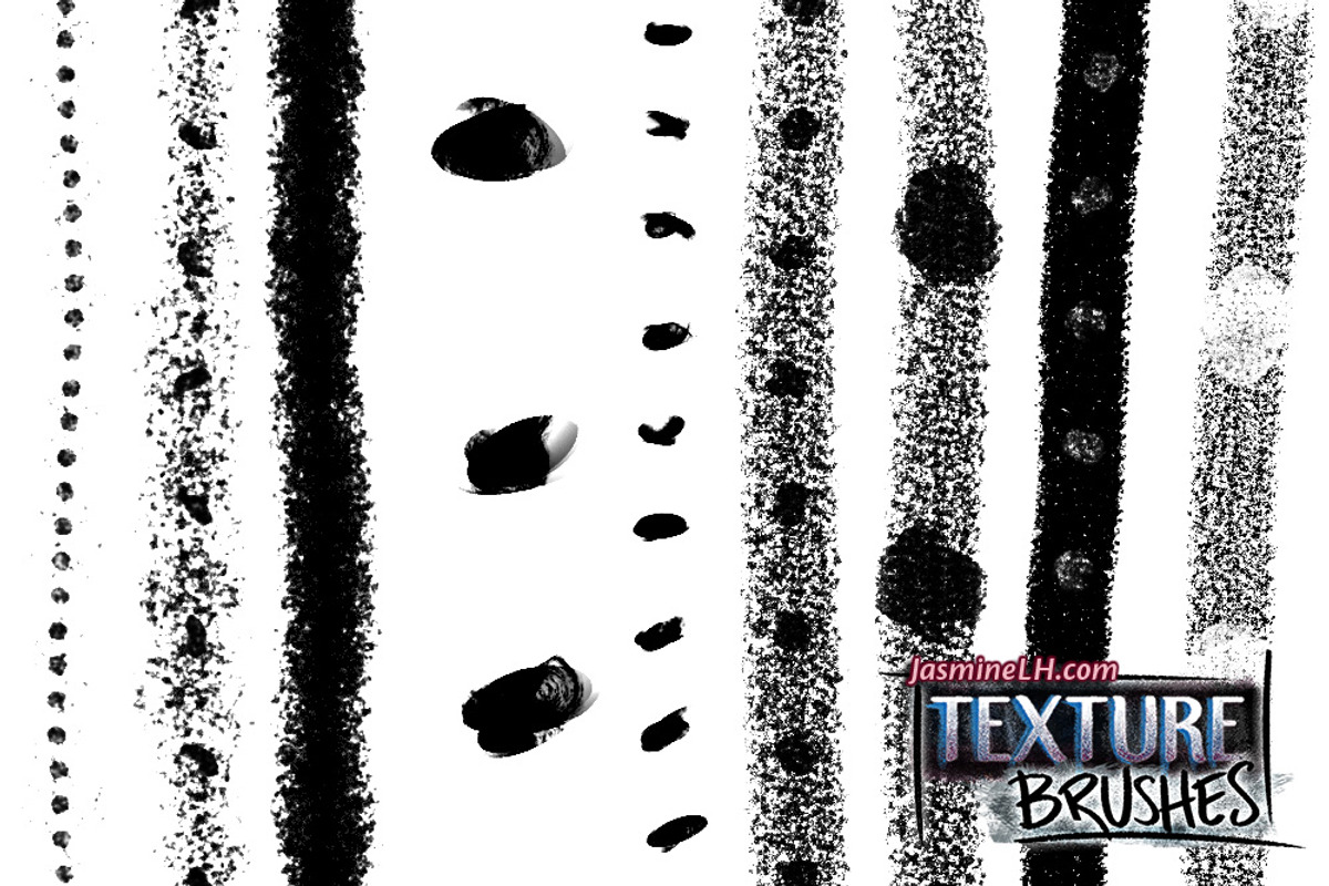 Texture Brushes for Photoshop, a Brush Add-On by Jasmine Lové (Photo 7 of 10)