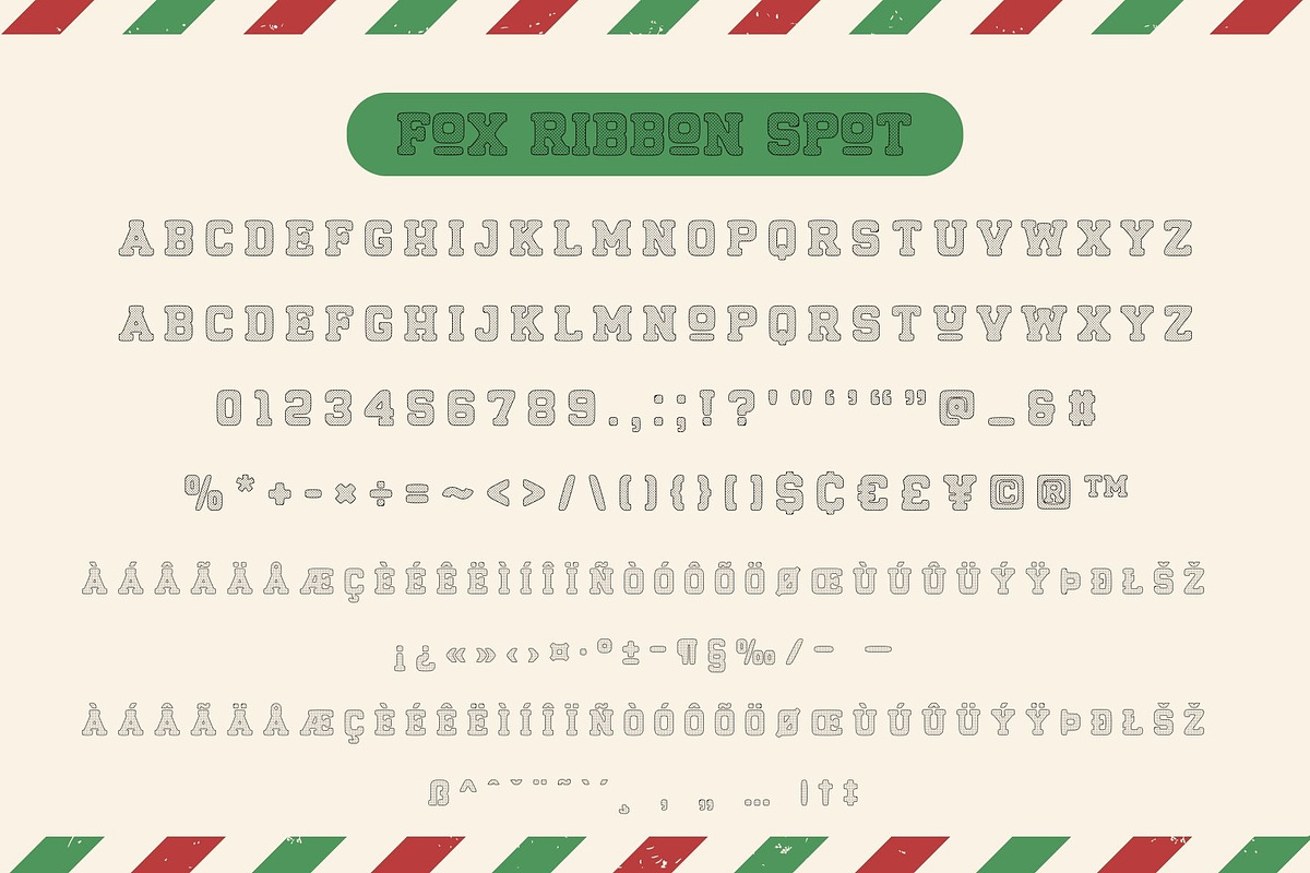 Fox Ribbon 5 Font Style, a Slab Serif Font by Fox7 By Rattana (Photo 10 of 12)
