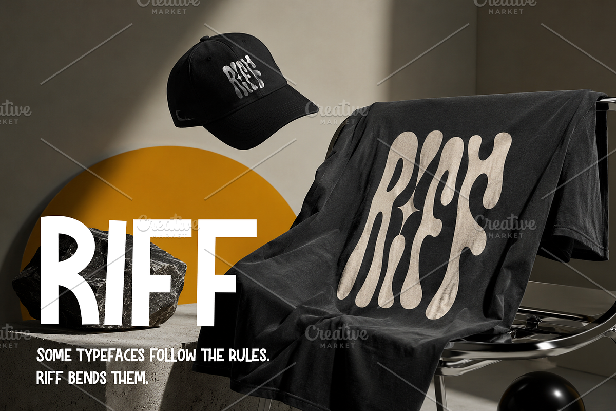 Riff-Regular-08-26, a Sans Serif Font by canve (Photo 1 of 3)