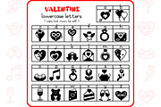 Valentine Icons - Dingbat Font, a Symbol Font by WADLEN (Thumbnail 3 of 7)