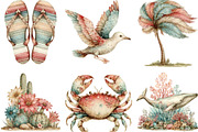 Whimsical Summer Clipart PNG, an Illustration by Designking (Thumbnail 2 of 5)