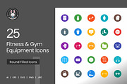 Fitness & Gym Equipment Round Filled, an Icon by IconBunny (Thumbnail 1 of 2)