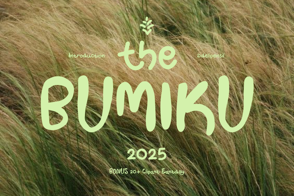 Bumiku - Handwritten Nature Typeface, a Handwritten Font by delipensil (Photo 12 of 12)
