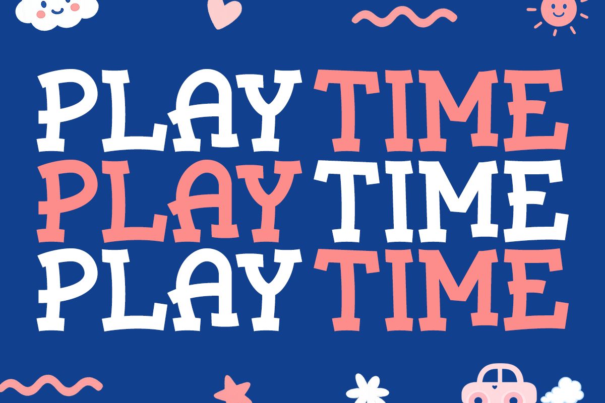 Grafilo – Childish Playful Font, a Slab Serif Font by Font Liner (Photo 8 of 10)