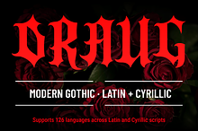 Draug Gothic Blackletter + Cyrillic