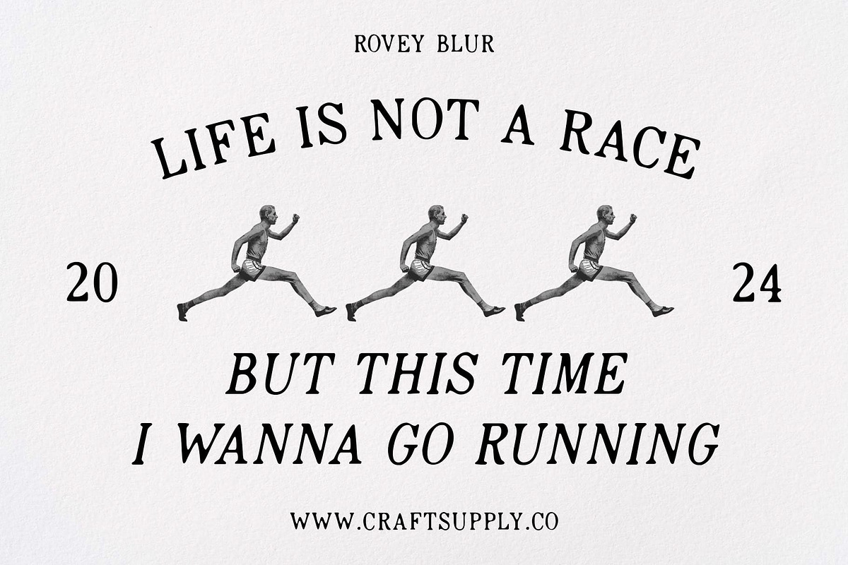 Rovey Blur, a Serif Font by Craft Supply Co. (Photo 4 of 8)