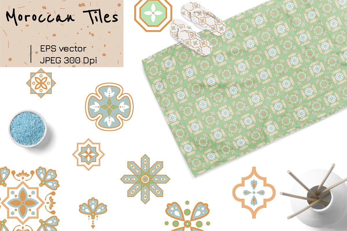 Moroccan Tiles - 20 patterns, a Pattern Graphic by InaCorart (Photo 5 of 6)
