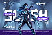 Vatuen Helathro - Technology Gaming, a Handwritten Font by trabaskriya (Thumbnail 2 of 10)