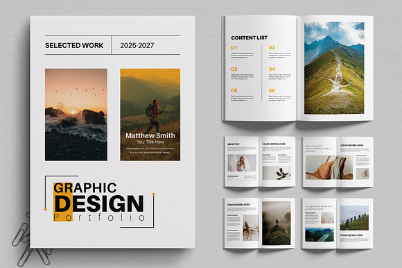 Modern Graphic Design Portfolio preview 7
