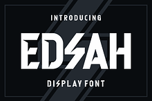Edsah - Display Typeface Font