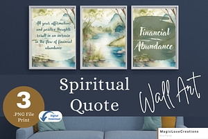 Spiritual Positive Quote Print Wall
