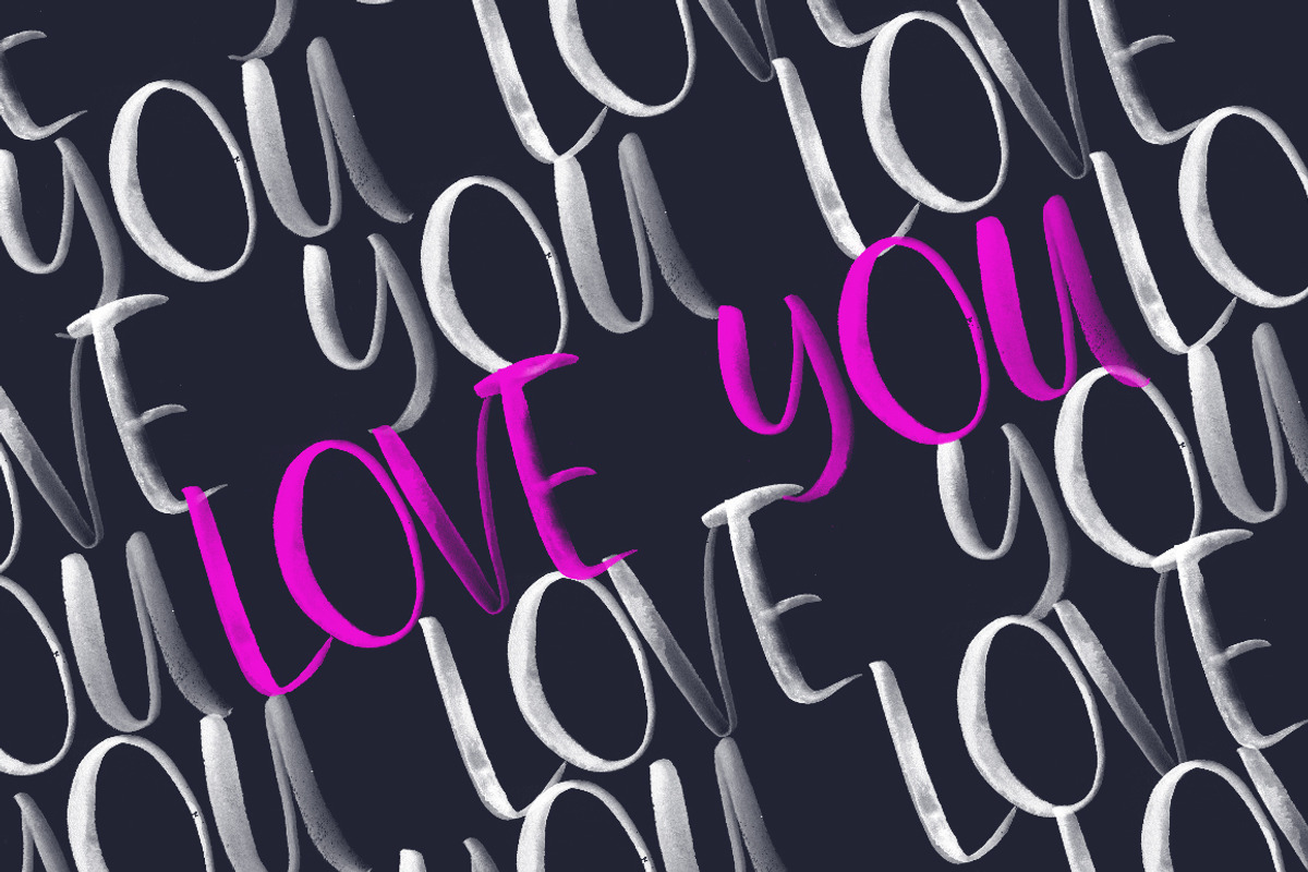 First Kisses Watercolor SVG font, a Font by Red Ink (Photo 3 of 11)