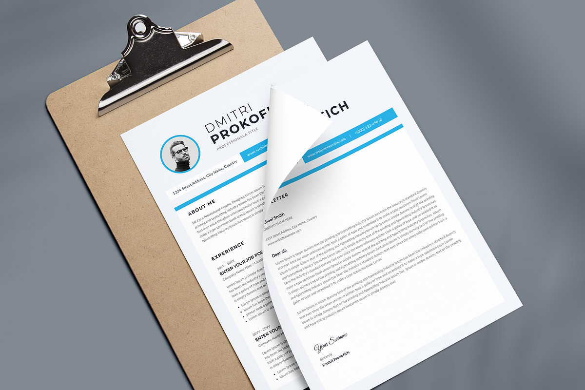 Clean Resume/CV, a Resume Template by Aspect_Studio (Photo 3 of 4)