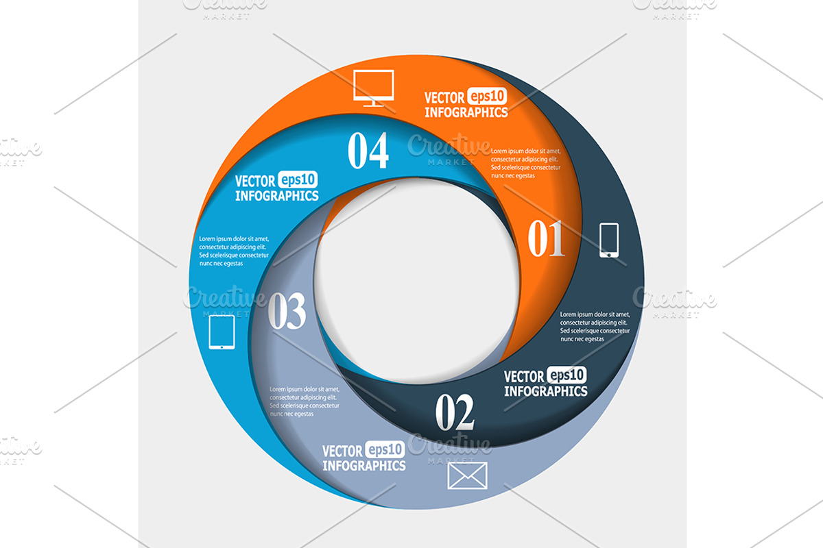 Abstract paper infografics, an Object Graphic by L_amica
