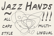 Jazz Hands, all caps handdrawn font, a Handwritten Font by Eryn Rose Design (Thumbnail 2 of 13)