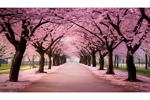 blossom cherry spring background ai, a Nature Photo by pikepicture