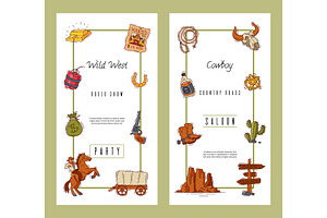 Wild West Invite Party Template