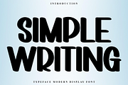 Simple Writing, a Script Font by InermediaSTUDIO (Thumbnail 1 of 8)