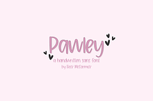 Pawley Sans | Handwriting Font