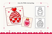 Valentine's Day Coloring Pages Bold, a Seasonal Illustration by Akrinity Digital (Thumbnail 8 of 8)