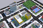 Low Poly City Town Pack, an Architecture 3D Model by multimedia4ds (Thumbnail 41 of 41)