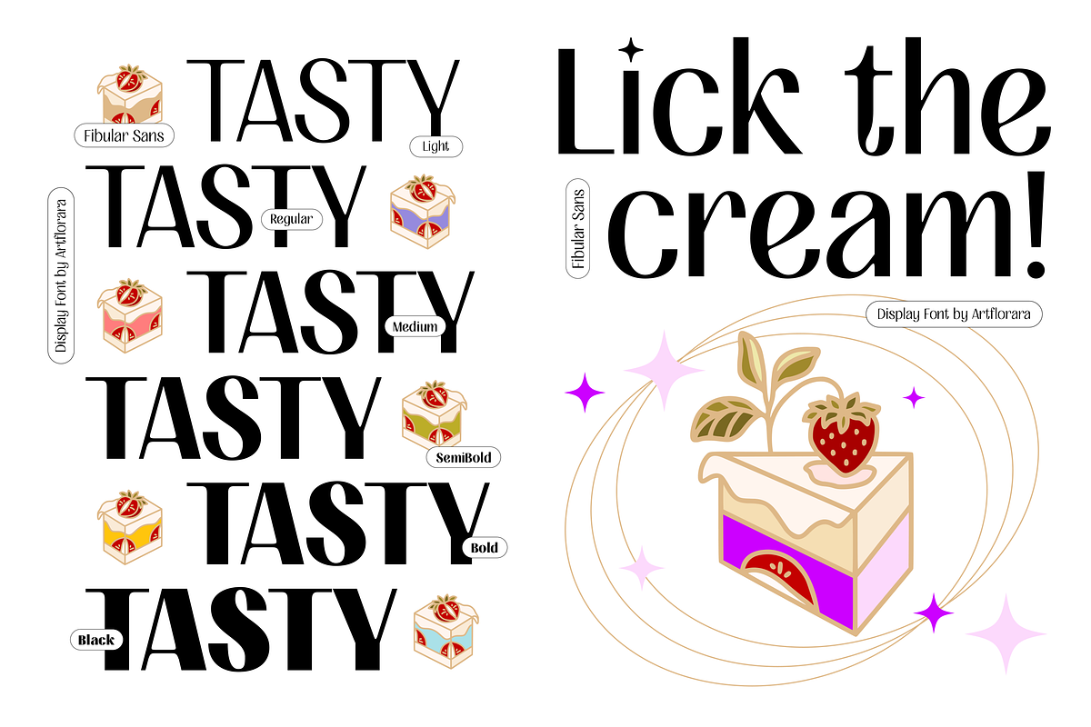 FIBULAR SANS - Variable Display Type, a Sans Serif Font by Artflorara (Photo 10 of 23)
