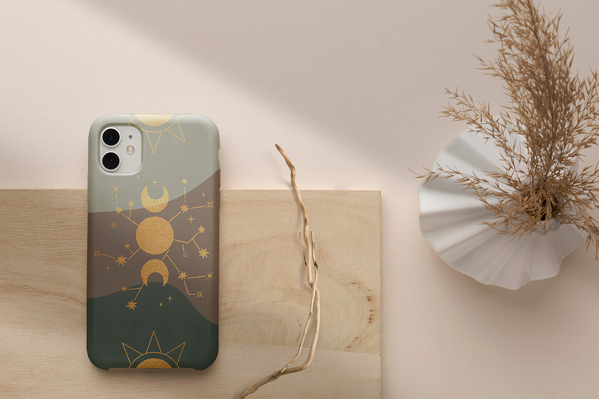 Moon flowers - celestial graphic kit, an Illustration by My Space Garden (Photo 16 of 18)