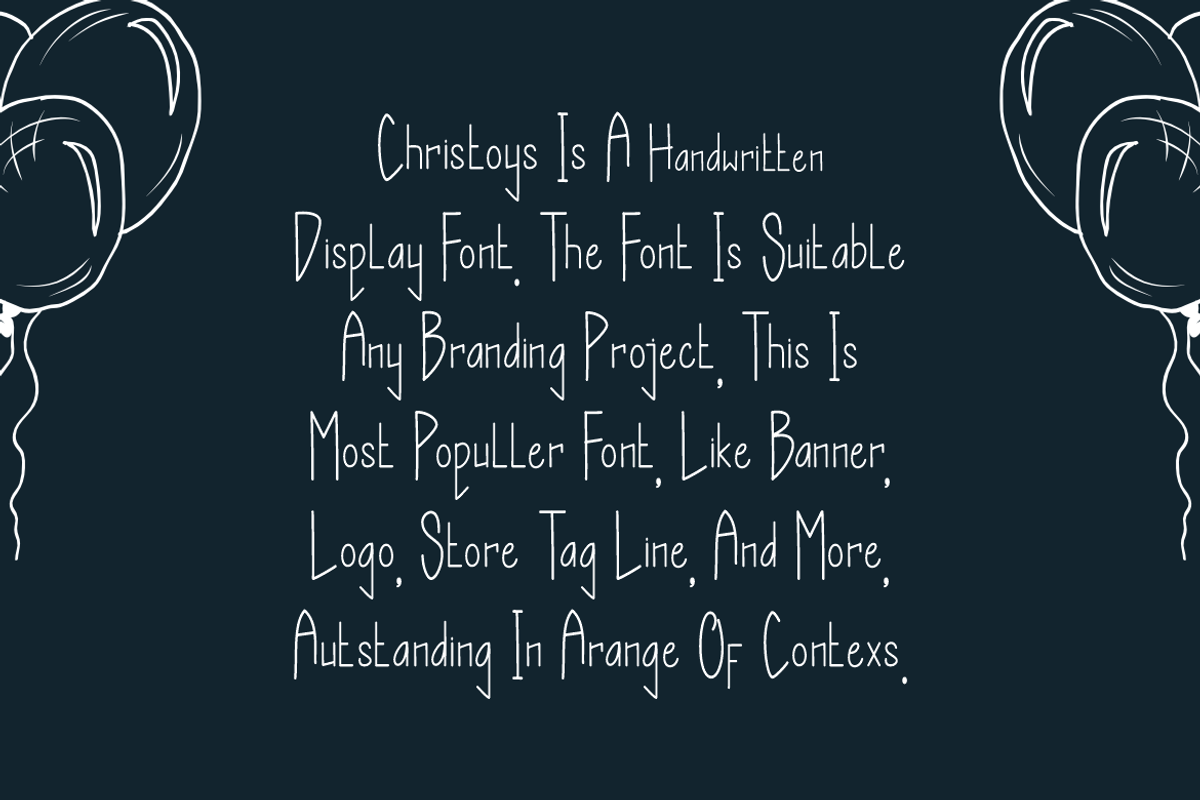 Christoys - Playful Font, a Handwritten Font by QR Design Studio (Photo 2 of 7)
