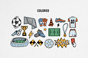 Hand-drawn Soccer Illustrations, a Sport Illustration by cd-design.co (Thumbnail 2 of 5)