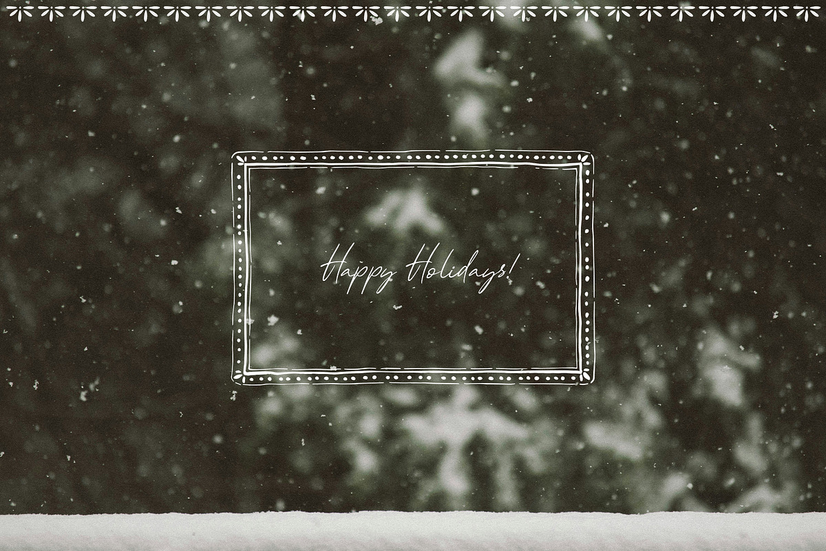Vintage Christmas Line art winter, a Decorative Illustration by Kreker Kate (Photo 10 of 10)