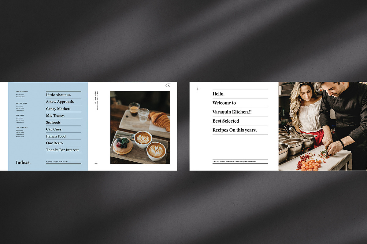 Square Cookbook/Recipe Book, a Brochure Template by Occy Design (Photo 2 of 6)