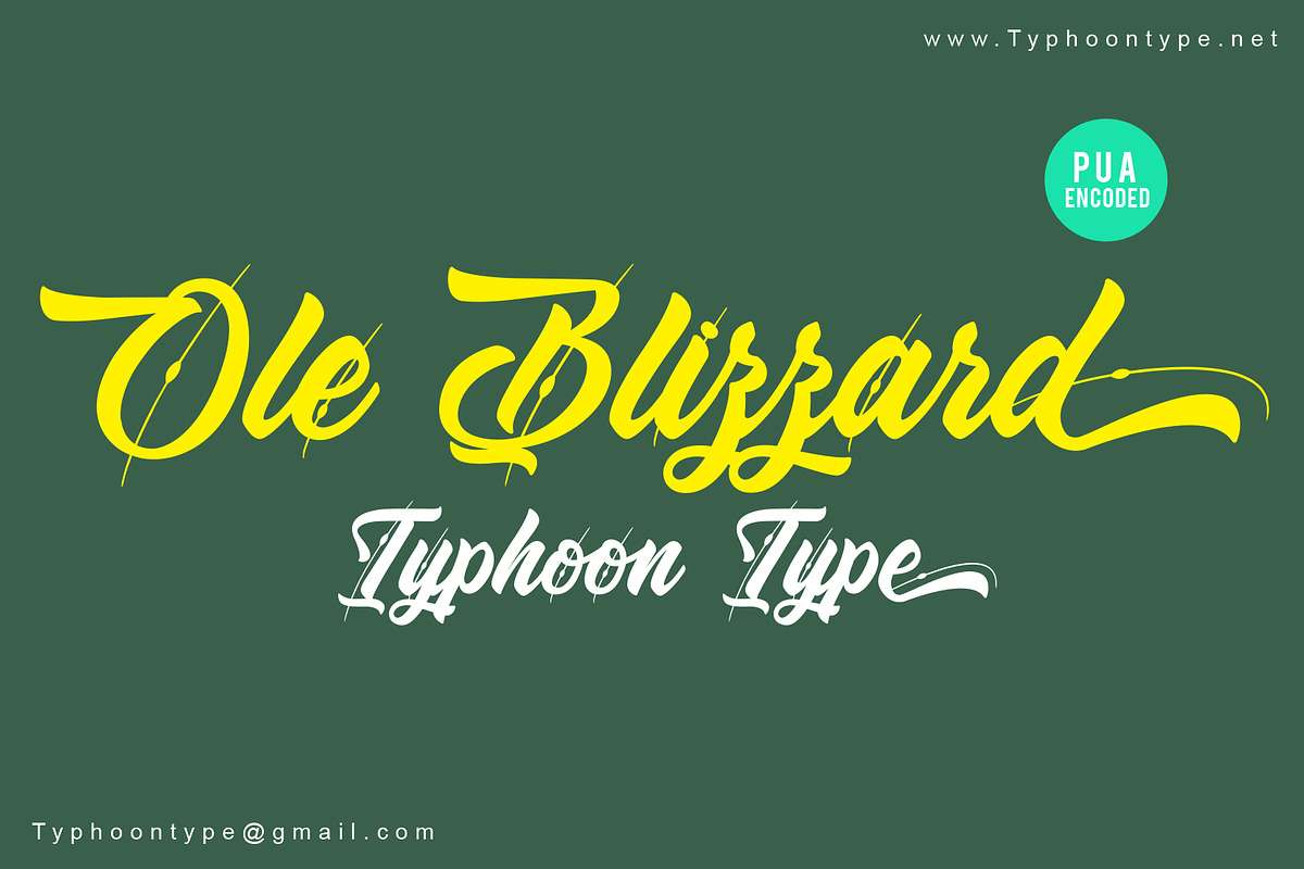 Ole Blizzard font