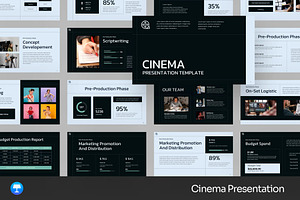 Movie Cinema Keynote, a Presentation Template by Fit-tee