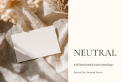 Neutral 4x6 Horizontal Card Mockup, a Product Mockup by Serenefeeling (Thumbnail 1 of 6)