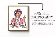 Grandma Respectfully Middle Finger P, an Illustration by Libby Wishes (Thumbnail 4 of 6)