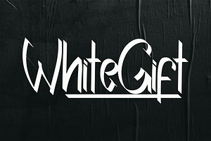 White Gift Brush Font, a Handwritten Font by NTC Graphic