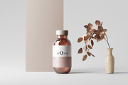Amber Glass Medicine Bottle Mockup, a Cups & Container Mockup by pmvch (Thumbnail 9 of 10)