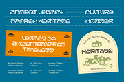 Fancro Mono - Ancient Display Font, a Sans Serif Font by MooneseyeType (Thumbnail 5 of 10)