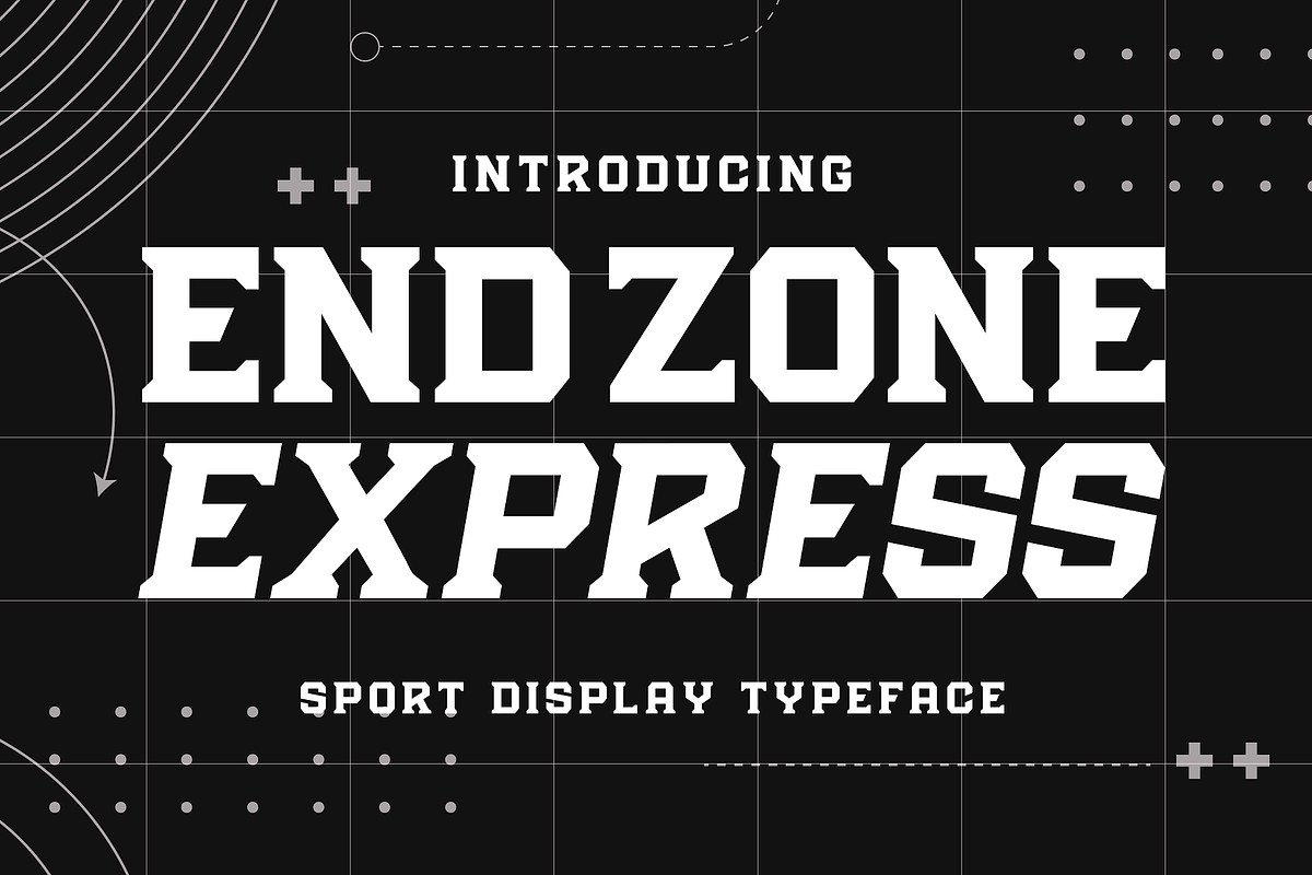 Endzone Express - Sport Typeface, a Serif Font by HipFonts (Photo 1 of 10)
