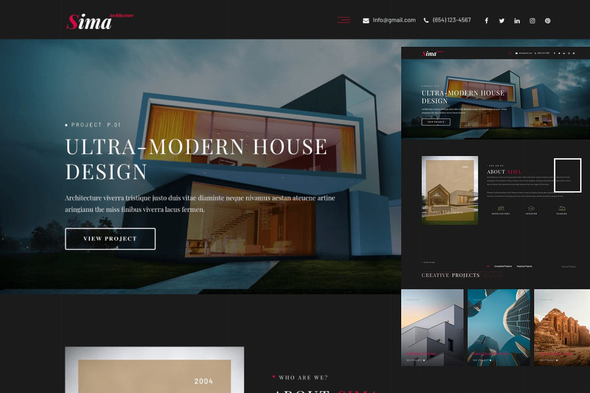 Sima – Architecture & Interior, a WordPress Template by pixelonetry (Photo 8 of 10)