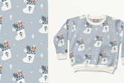 4 patterns for Christmas, a Pattern Graphic by Olena Kuznietsova (Thumbnail 3 of 9)