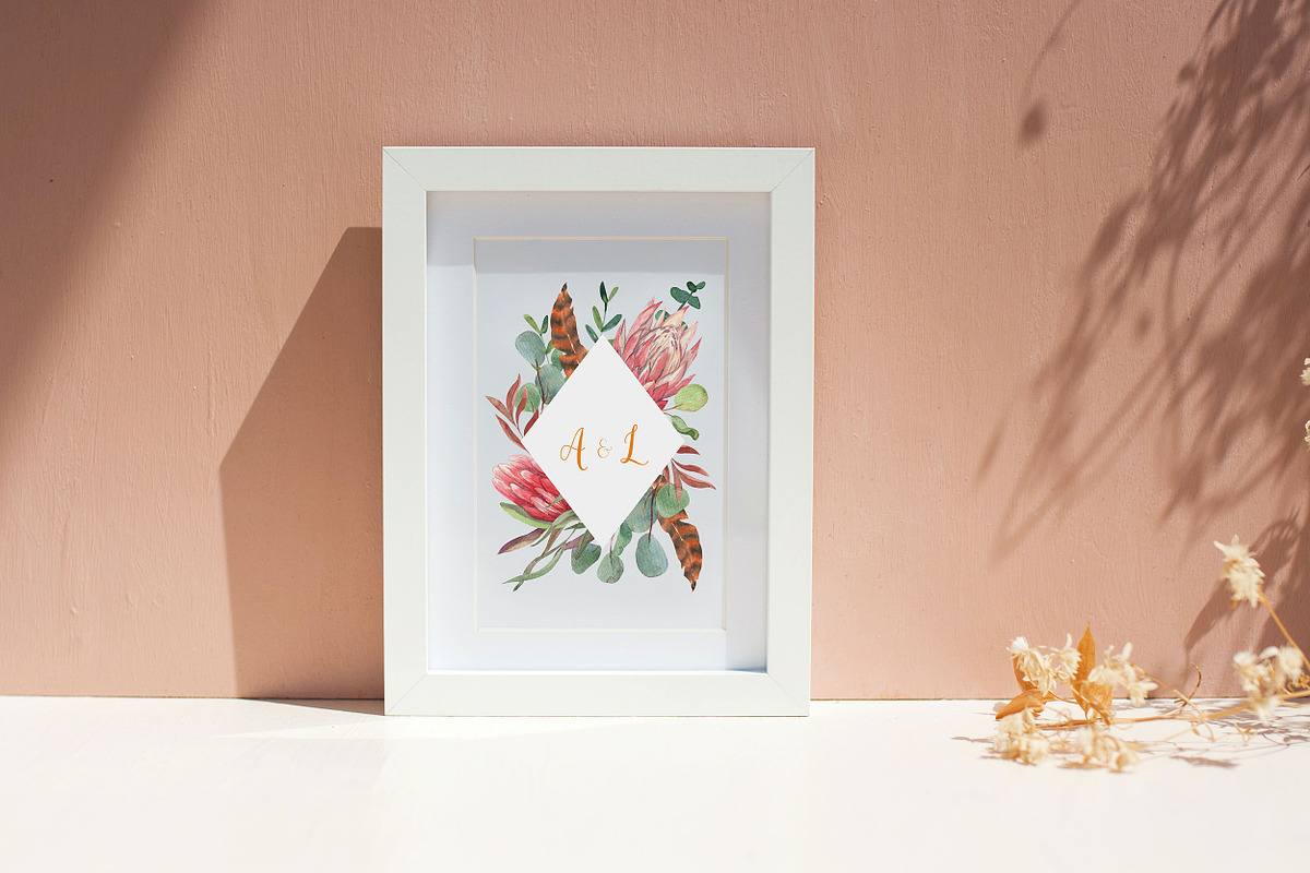 Moody Boho Florals Watercolor, a Decorative Illustration by Catch the Dream Art (Photo 8 of 17)
