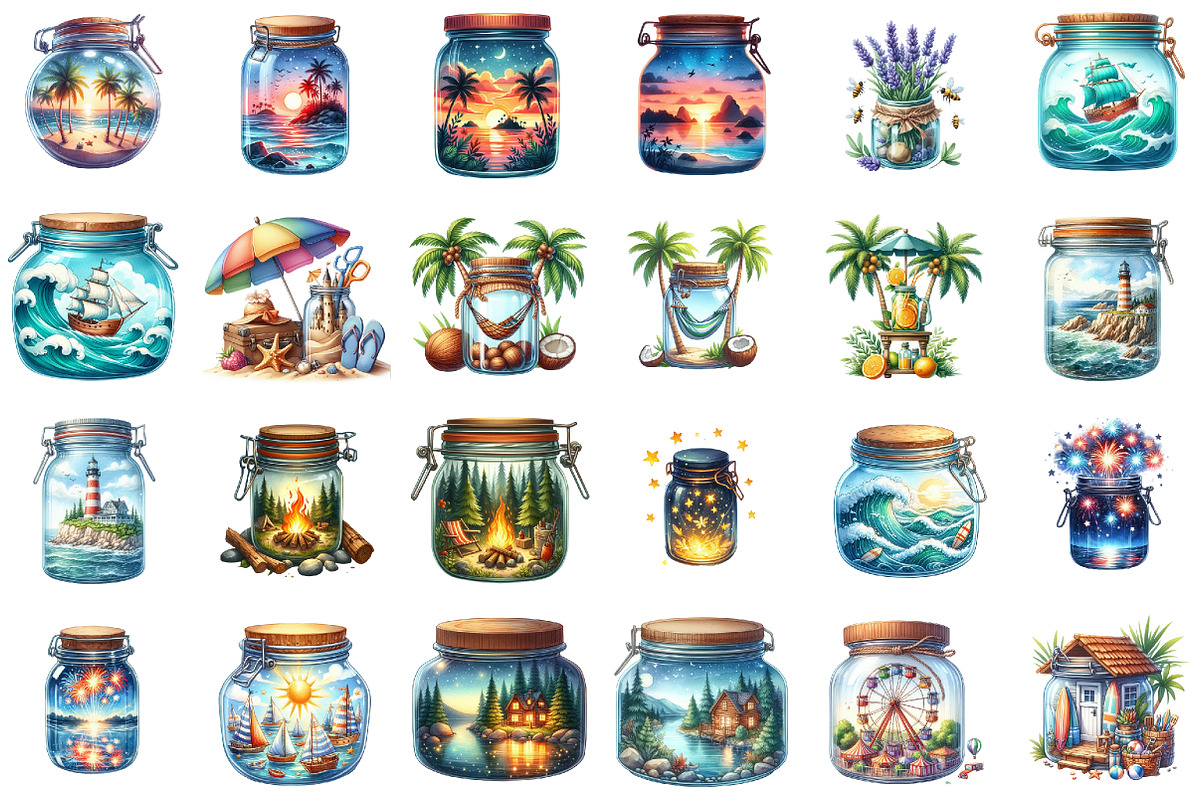 Summer View in Jar Sublimation, an Illustration by Sublimation Artist (Photo 2 of 6)