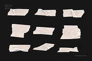 Beige Paper Adhesive Masking Tapes, a Texture Graphic by Ksuview (Thumbnail 9 of 11)