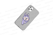 Bunny Monster Clipart Set, an Animal Illustration by Palau (Thumbnail 3 of 12)