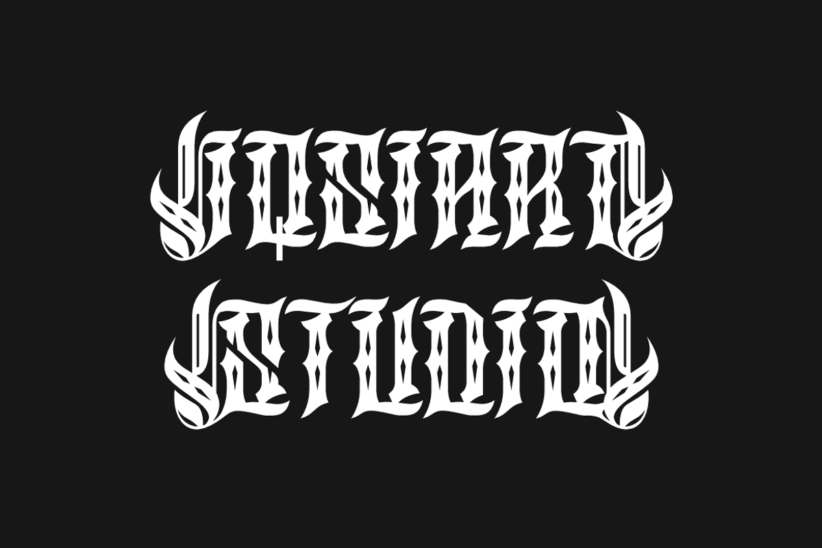 Black Somler - Tattoo Artdeco Font, a Blackletter Font by Iqsiart Studio (Photo 5 of 9)