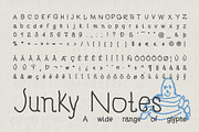 Junky Notes Typeface, a Handwritten Font by softulka (Thumbnail 6 of 6)