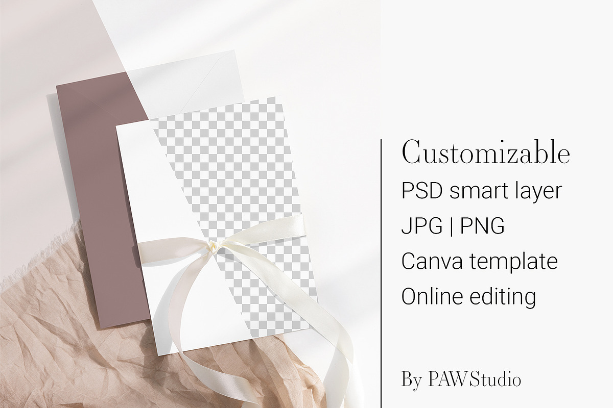 Customizable Card Mockup 5x7 8e b32, an Advertising Mockup by PawMockups 2 (Photo 1 of 12)
