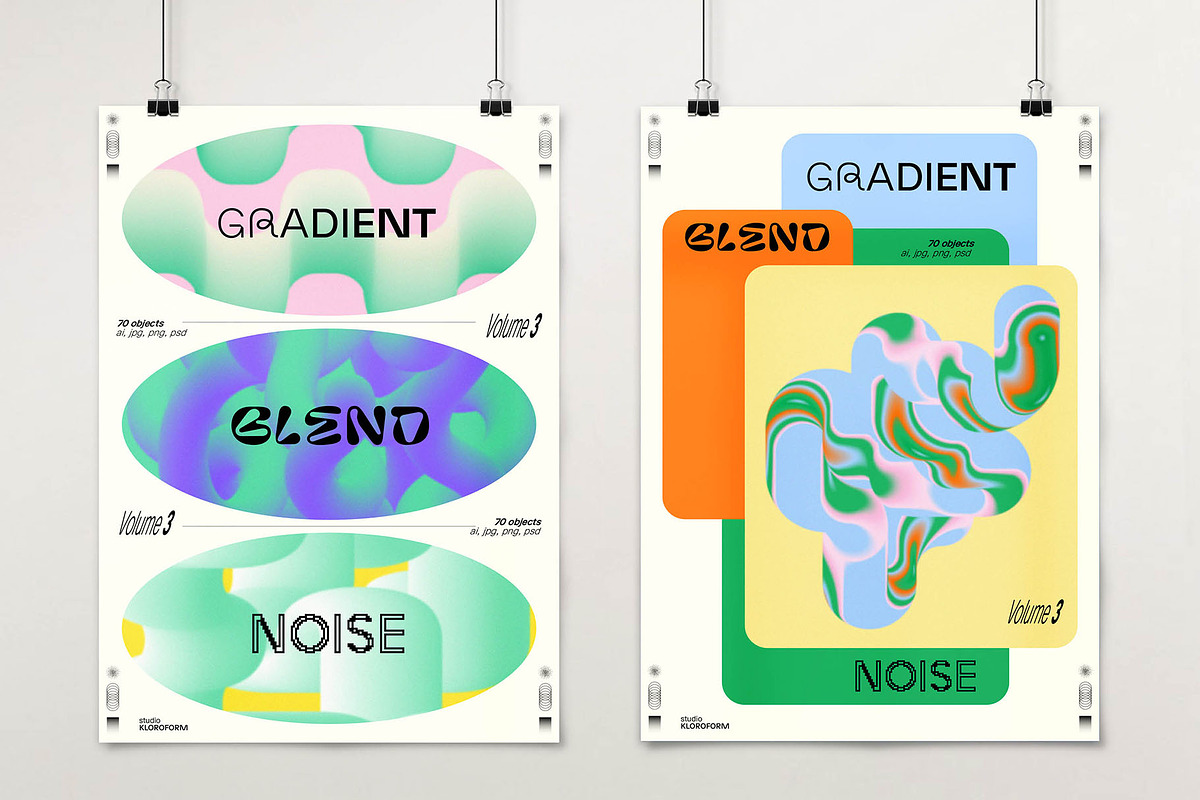 Gradient Blend Noise 3, an Object Graphic by kloroform (Photo 15 of 32)