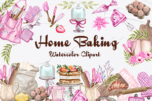 Home Bakery Watercolor Set